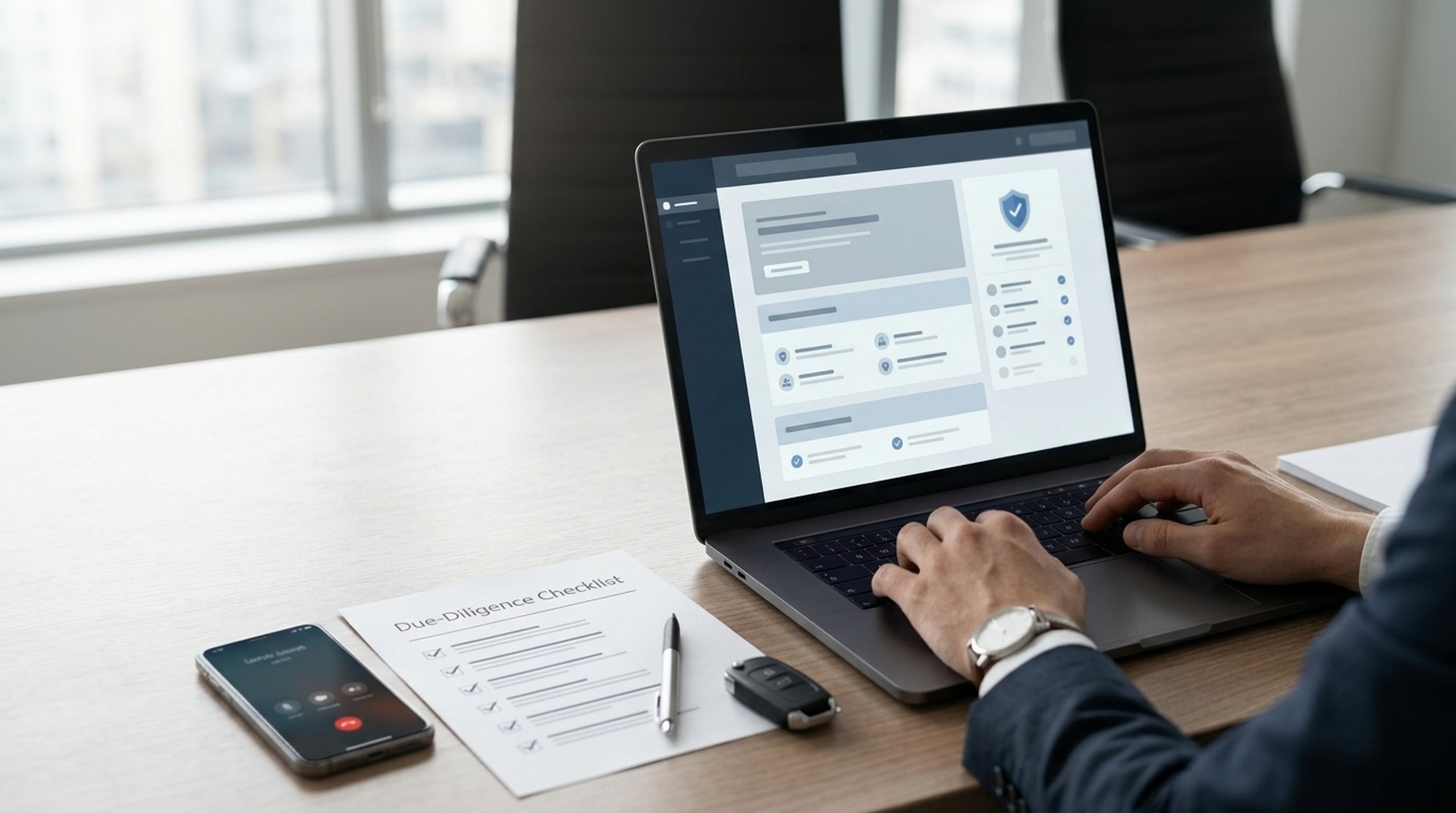 Buyer reviewing company, transaction, and payment details before paying a U.S. car exporter